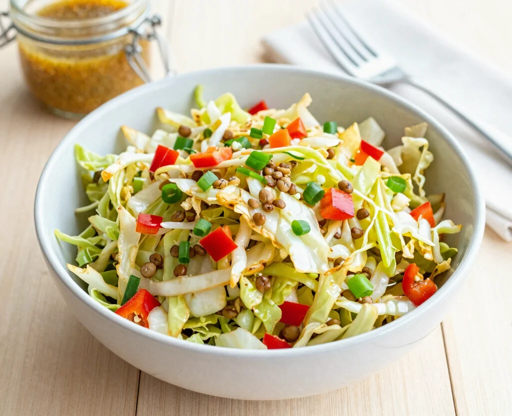 15 Diet Food Recipes for Losing Weight – Vegetarian, Slimming & Satisfying - 11. Cabbage & Lentil Salad 1