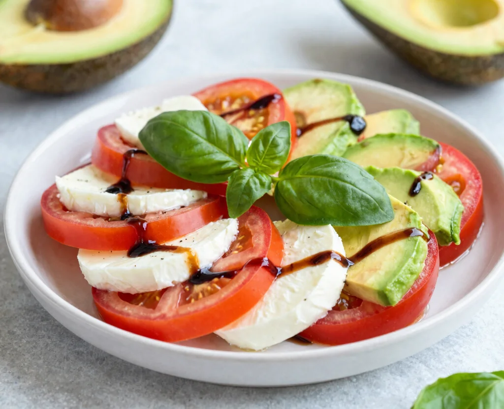 15 Easy Salad Recipes Vegetarian – Healthy & Delicious - 6. Caprese Salad with a Twist 1