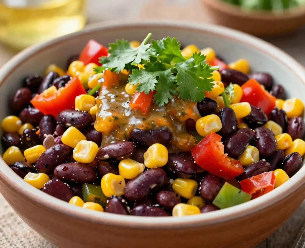 15 Easy Salad Recipes Vegetarian – Healthy & Delicious - 8. Southwest Bean Salad 1