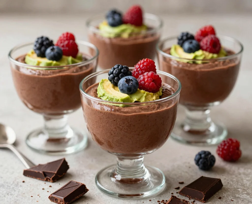 15 Gluten Free Vegetarian Recipes – Safe & Tasty - 10. Chocolate Avocado Mousse 1