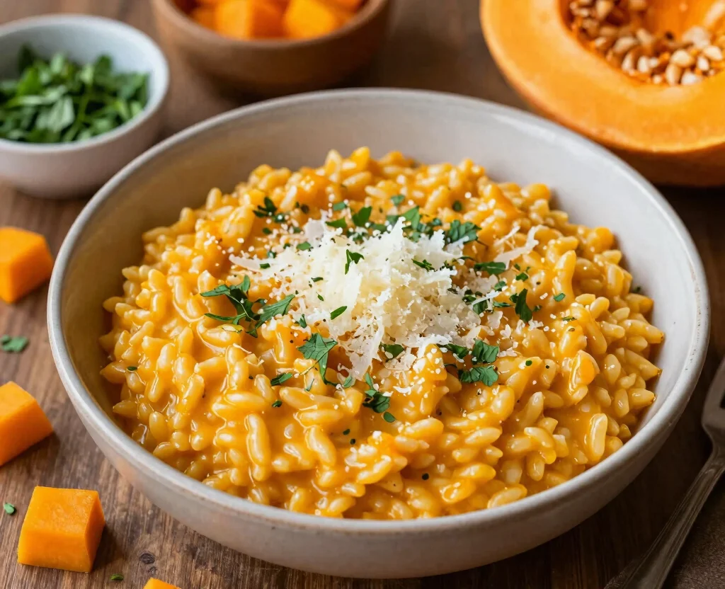 15 Gluten Free Vegetarian Recipes – Safe & Tasty - 8. Butternut Squash Risotto 1