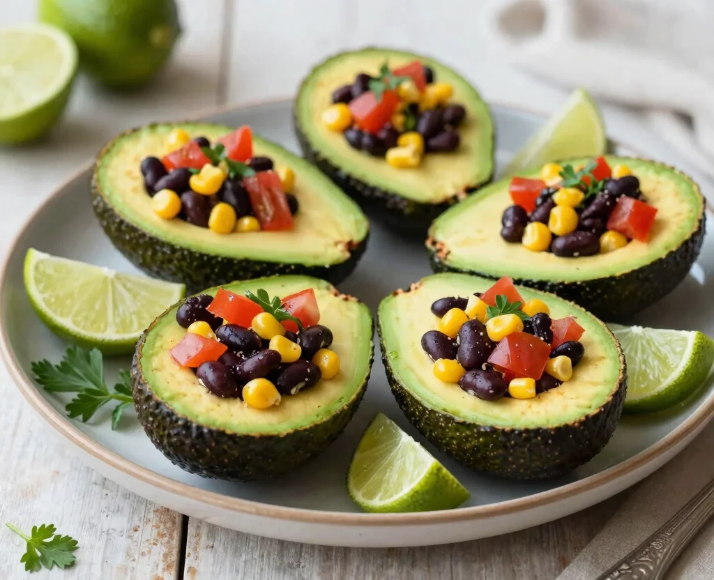 15 Healthy Dinner Recipes Vegetarian Low Carb – Light & Satisfying - 11. Veggie-Stuffed Avocados 1