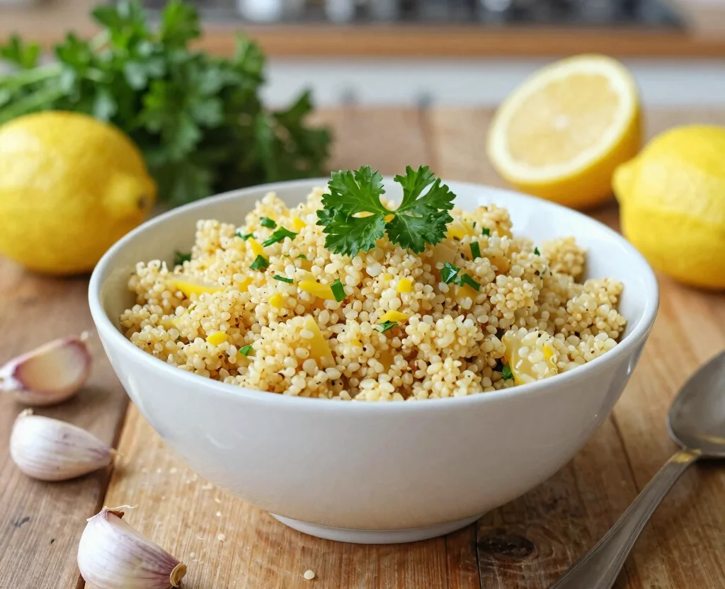 15 Simple Vegetarian Recipes – Minimal Ingredients, Maximum Flavor - 1. Zesty Lemon Garlic Quinoa 1