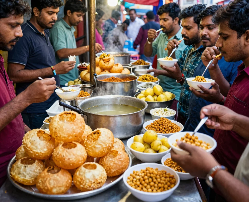 15 Veg Recipes of India: Vegetarian Indian Dishes – Traditional Flavors - 12. Pani Puri 1