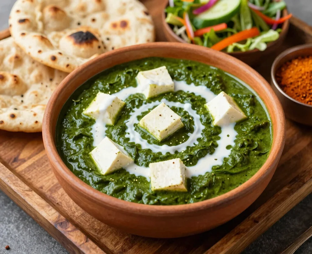15 Veg Recipes of India: Vegetarian Indian Dishes – Traditional Flavors - 5. Palak Paneer 1