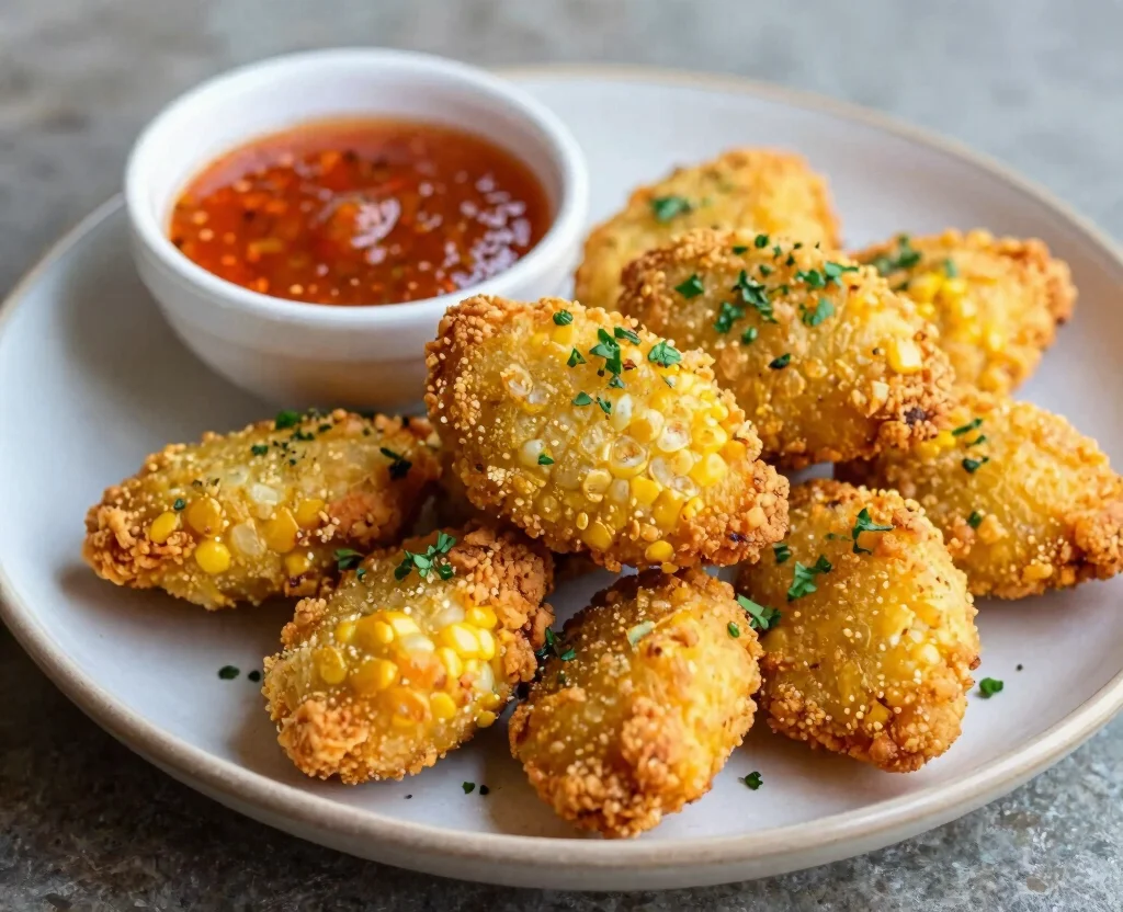 15 Vegetarian Air Fryer Recipes – Crispy & Healthy - 12. Air Fryer Corn Fritters 1