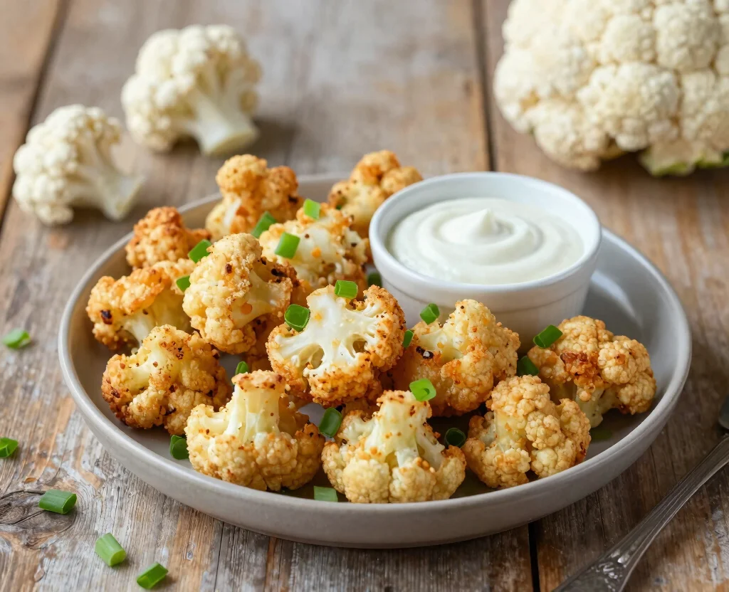 15 Vegetarian Air Fryer Recipes – Crispy & Healthy - 3. Air Fryer Cauliflower Bites 1