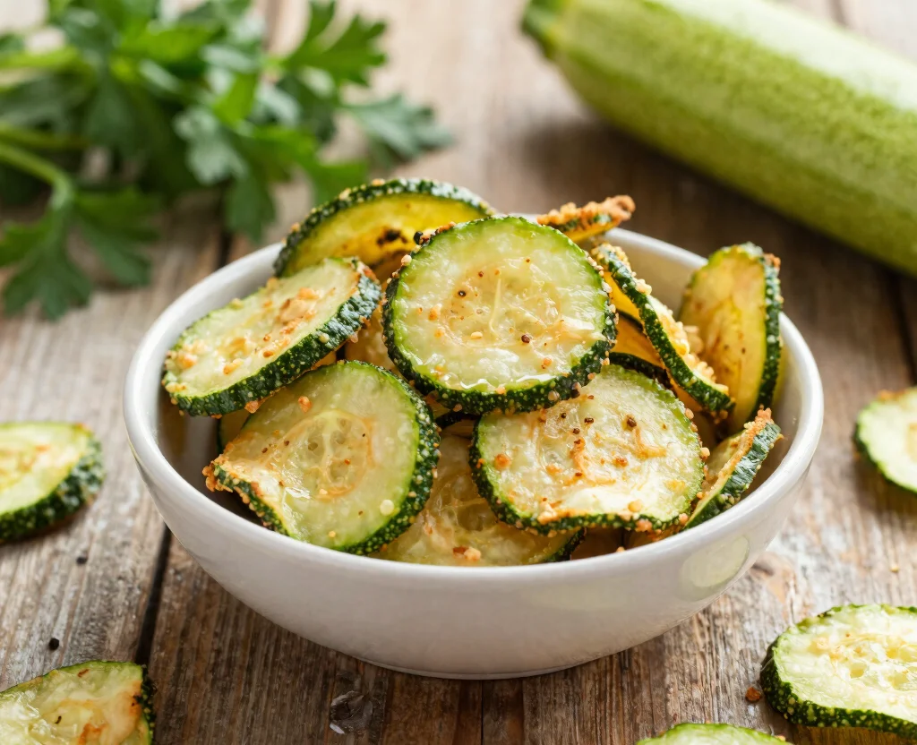 15 Vegetarian Air Fryer Recipes – Crispy & Healthy - 5. Air Fryer Zucchini Chips 1