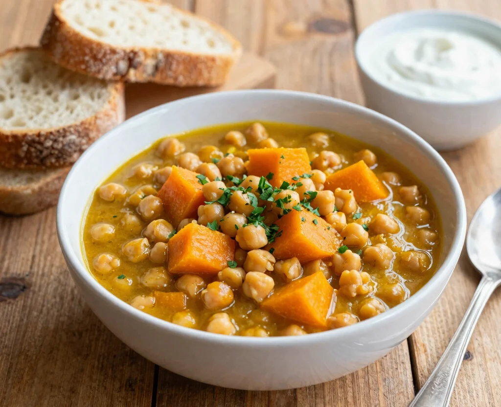 15 Vegetarian Butternut Squash Recipes – Seasonal & Comforting - 10. Butternut Squash and Chickpea Stew 1