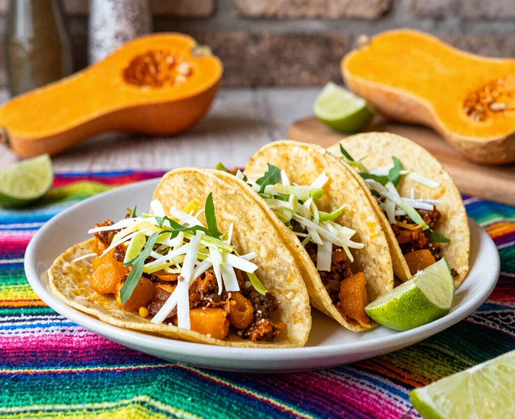 15 Vegetarian Butternut Squash Recipes – Seasonal & Comforting - 9. Butternut Squash Tacos 1