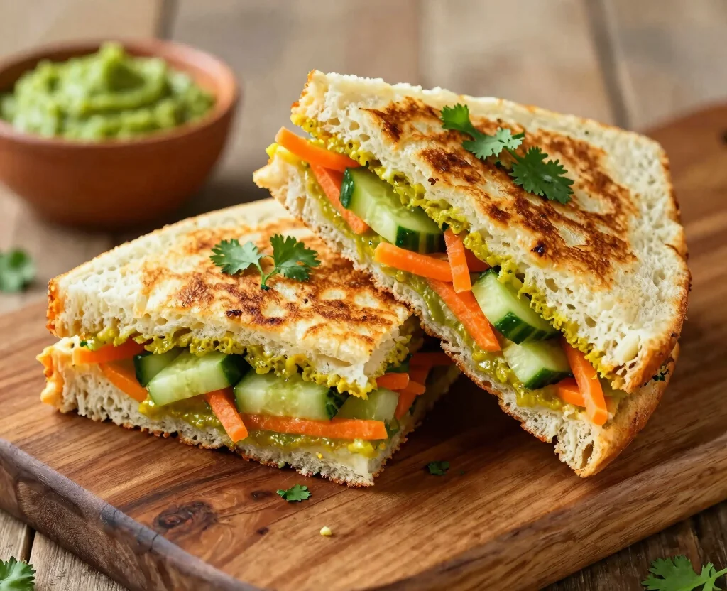 16 Easy Sandwich Recipes Vegetarian Indian – Quick & Flavorful - 1. Masala Dhokla Sandwich 1