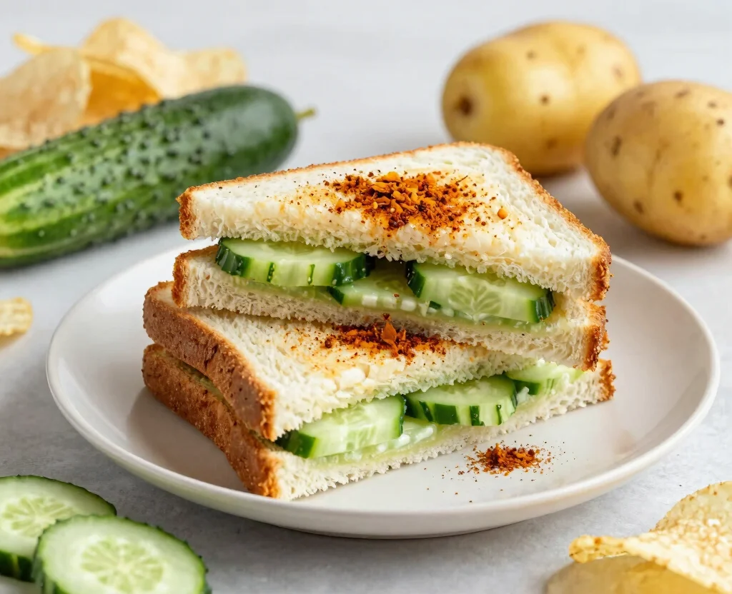16 Easy Sandwich Recipes Vegetarian Indian – Quick & Flavorful - 10. Cucumber and Aloo Sandwich 1