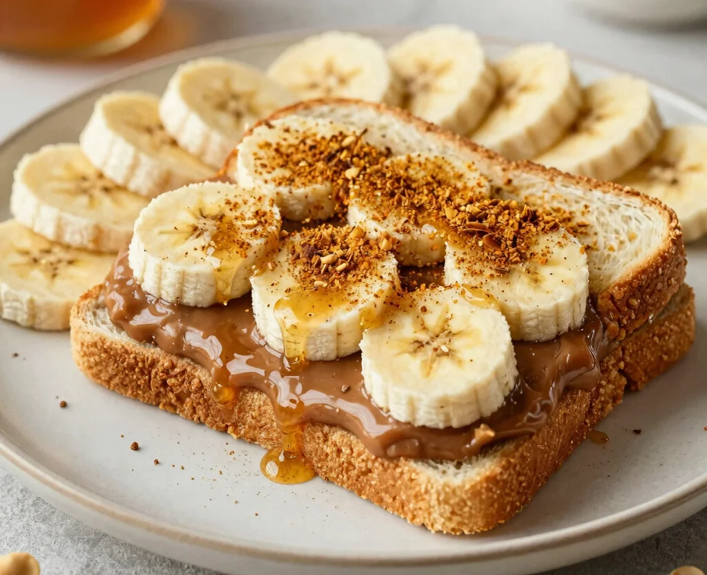 16 Easy Sandwich Recipes Vegetarian Indian – Quick & Flavorful - 16. Peanut Butter and Banana Sandwich with Indian Twist 1