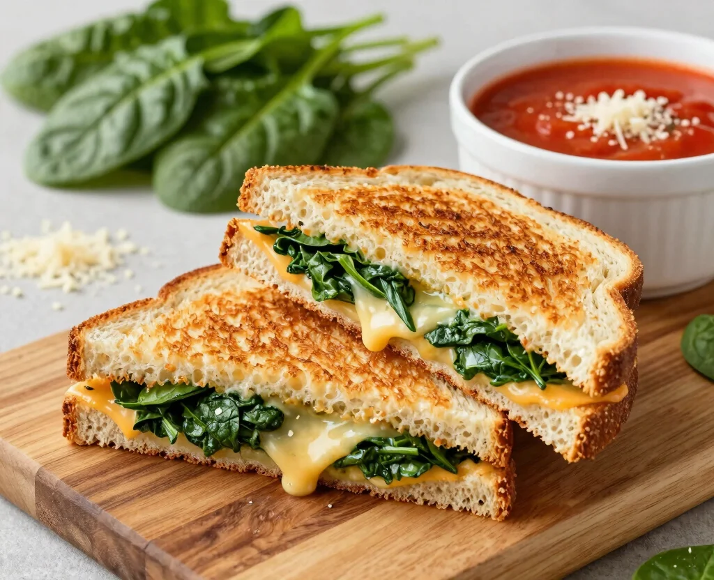 16 Easy Sandwich Recipes Vegetarian Indian – Quick & Flavorful - 7. Spinach and Cheese Sandwich 1