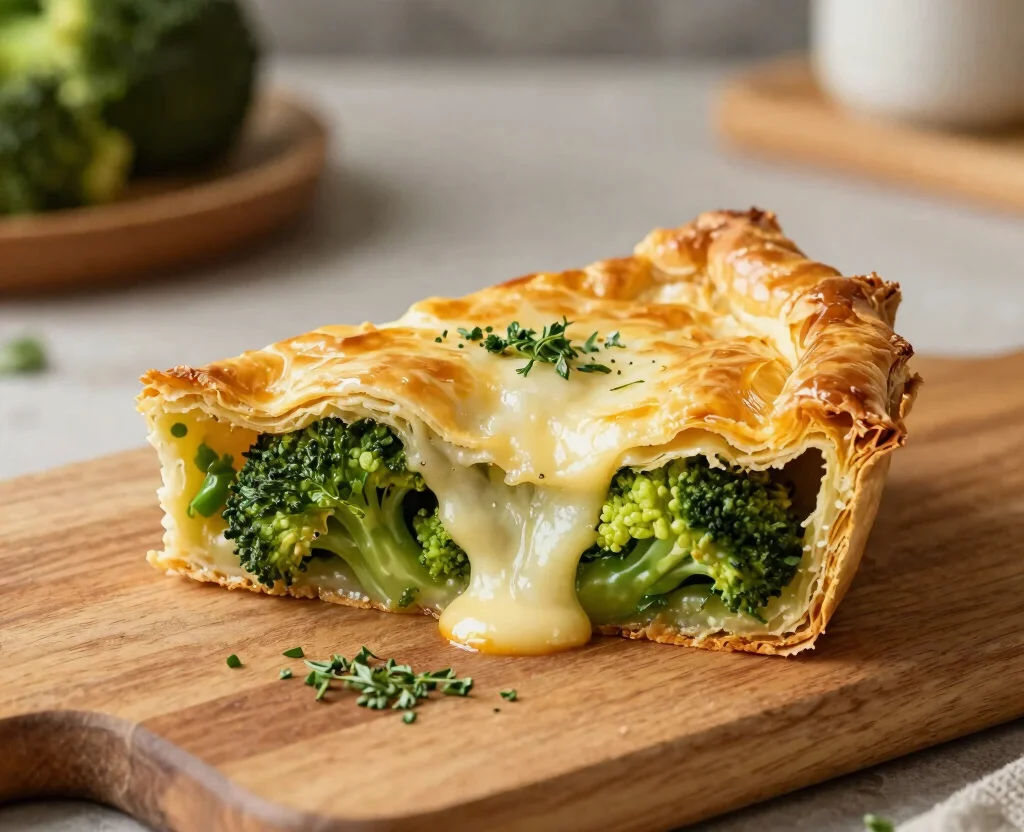 16 Filo Pastry Recipes Savoury Vegetarian – Flaky & Delicious - 13. Broccoli and Cheese Filo Pie 1