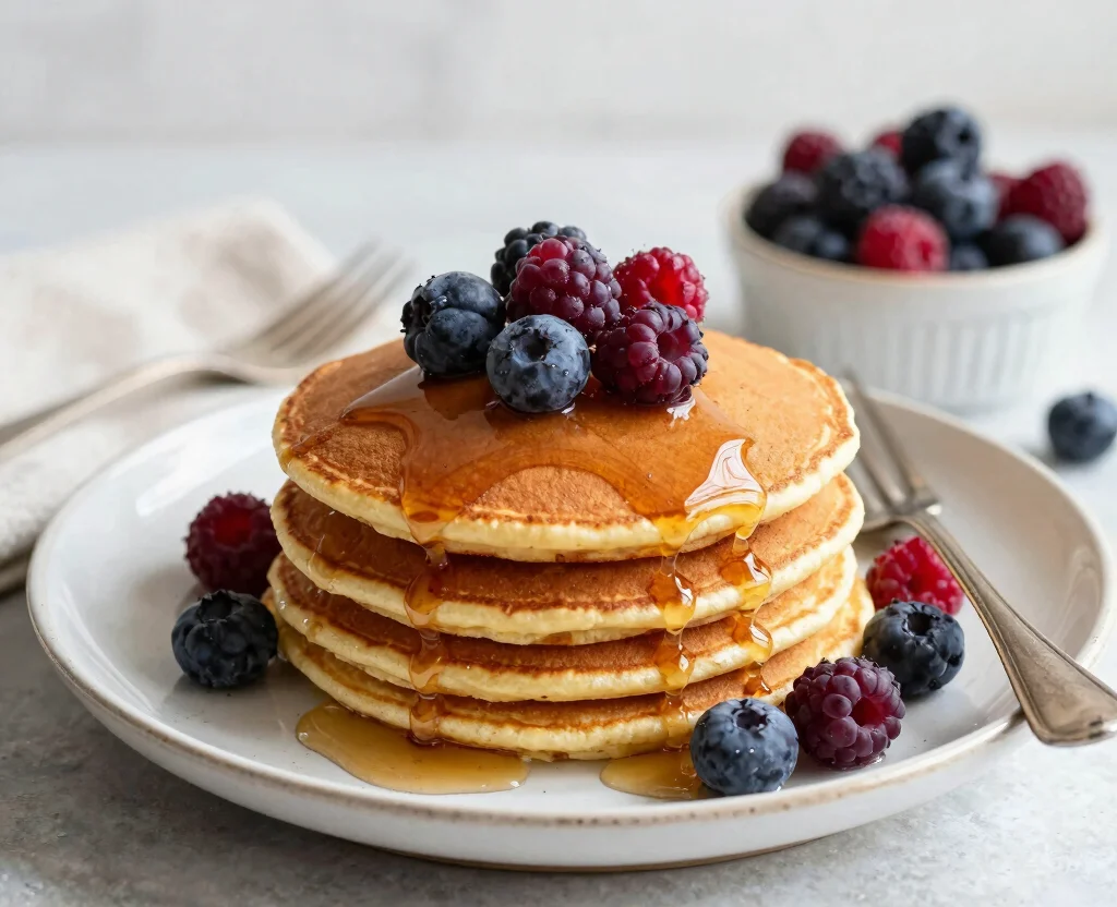 16 High Protein Low Carb Vegetarian Recipes – Lean & Filling - 16. Almond Flour Pancakes 1