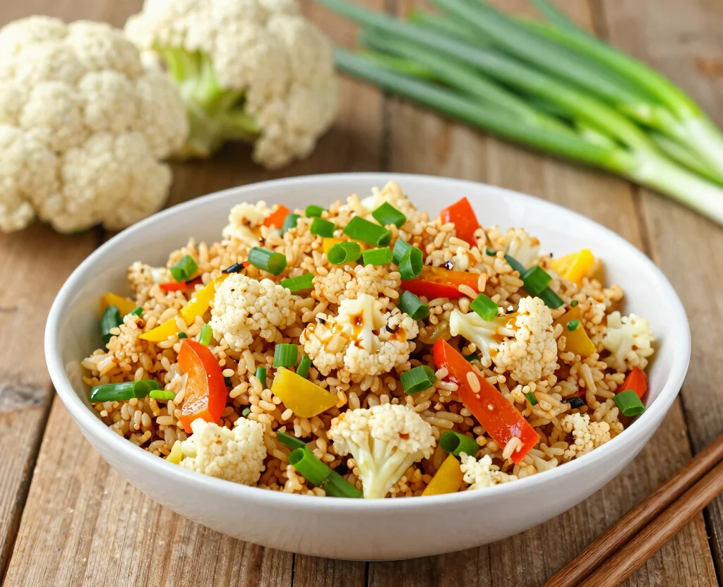 16 High Protein Low Carb Vegetarian Recipes – Lean & Filling - 4. Cauliflower Fried Rice 1