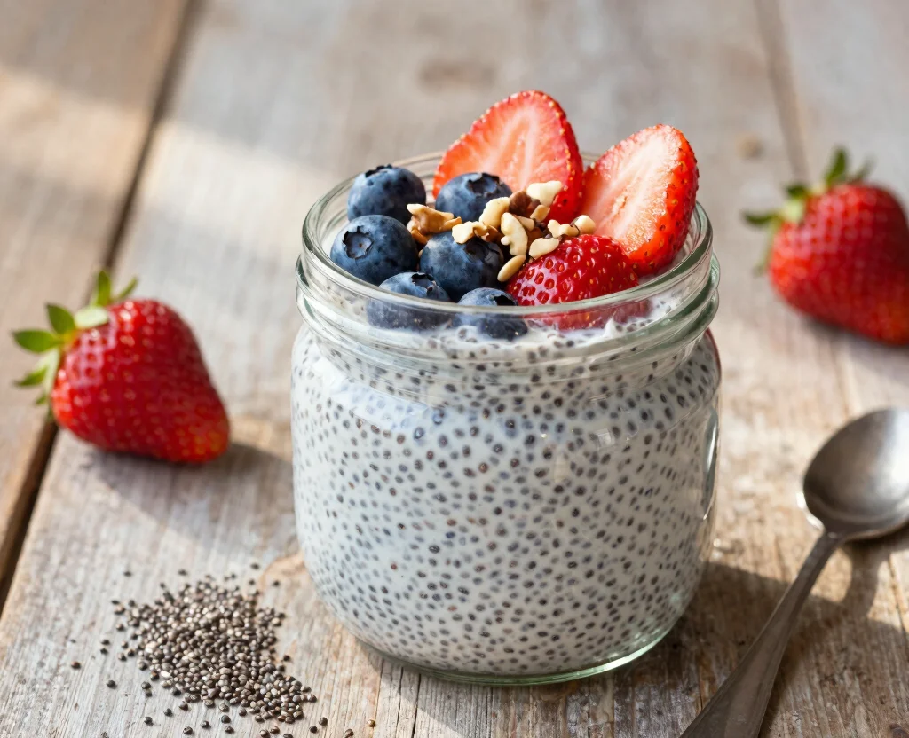 16 High Protein Low Carb Vegetarian Recipes – Lean & Filling - 9. Chia Seed Pudding 1