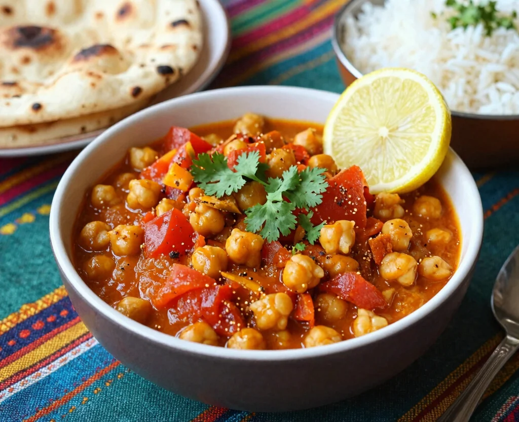 16 Indian Food Recipes Vegetarian Dinners – Hearty & Flavorful - 1. Chickpea Curry (Chana Masala) 1
