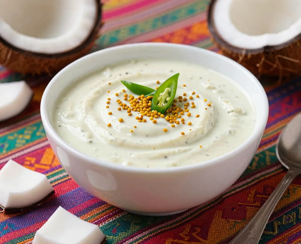 16 Indian Food Recipes Vegetarian Dinners – Hearty & Flavorful - 8. Coconut Chutney 1