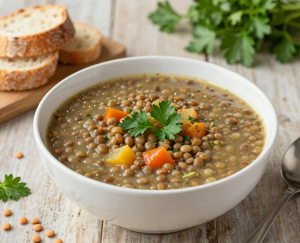 16 Low Calorie Vegetarian Recipes – Guilt-Free Eating - 7. Lentil Soup 1