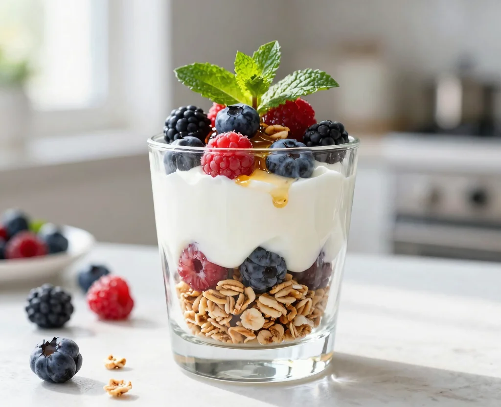 16 Low Calorie Vegetarian Recipes – Guilt-Free Eating - 8. Greek Yogurt Parfait 1