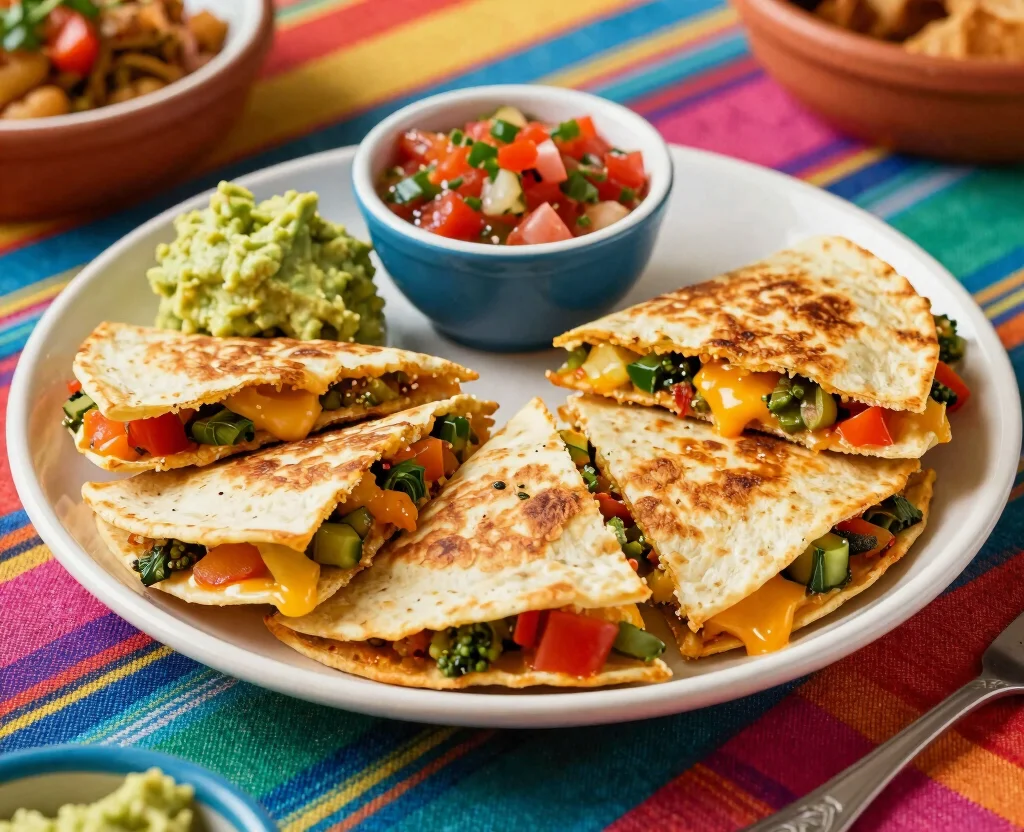 16 Quick and Easy Vegetarian Recipes – Ready in Minutes - 5. Easy Veggie Quesadillas 1