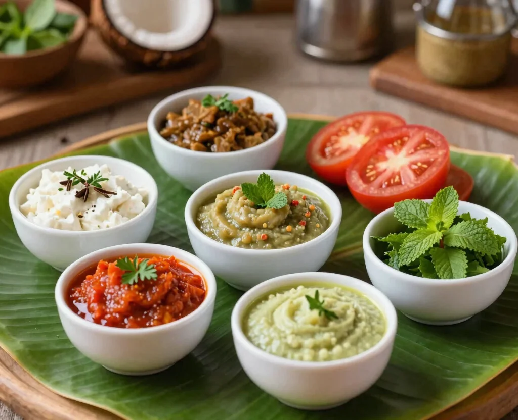 16 South Indian Recipes Vegetarian – Authentic & Aromatic - 9. Chutney - Flavorful Dipping Sauces 1