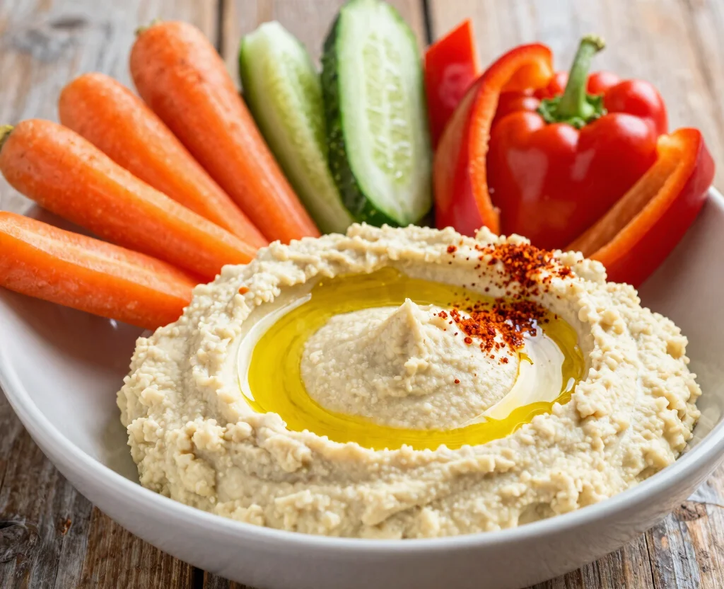 16 Starters Recipes Vegetarian – Perfect for Any Meal - 10. Middle Eastern Hummus and Veggies 1