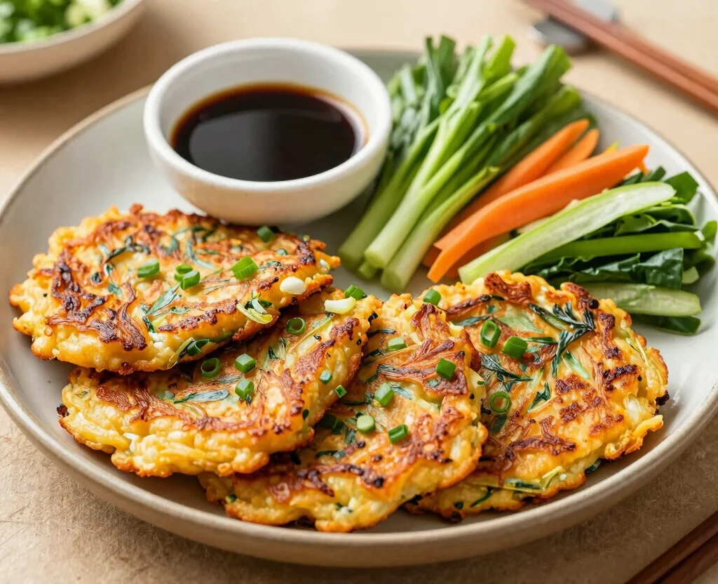 16 Starters Recipes Vegetarian – Perfect for Any Meal - 11. Korean Vegetable Pancakes (Buchimgae) 1