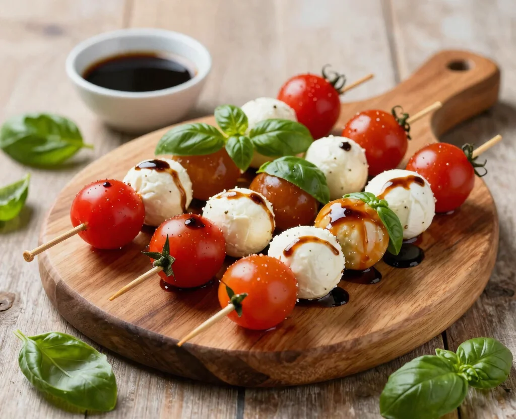 16 Starters Recipes Vegetarian – Perfect for Any Meal - 4. Italian Caprese Skewers 1