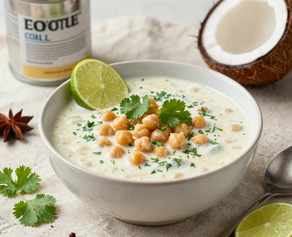 17 Hearty Vegetarian Chili Crock Pot Recipes to Keep You Warm - 4. Creamy Coconut Chickpea Chili 1