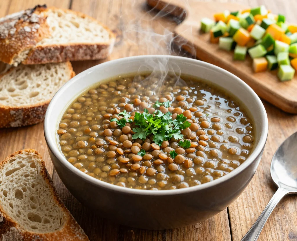 17 High Protein Vegetarian Slow Cooker Recipes – Set & Forget - 1. Hearty Lentil Soup 1