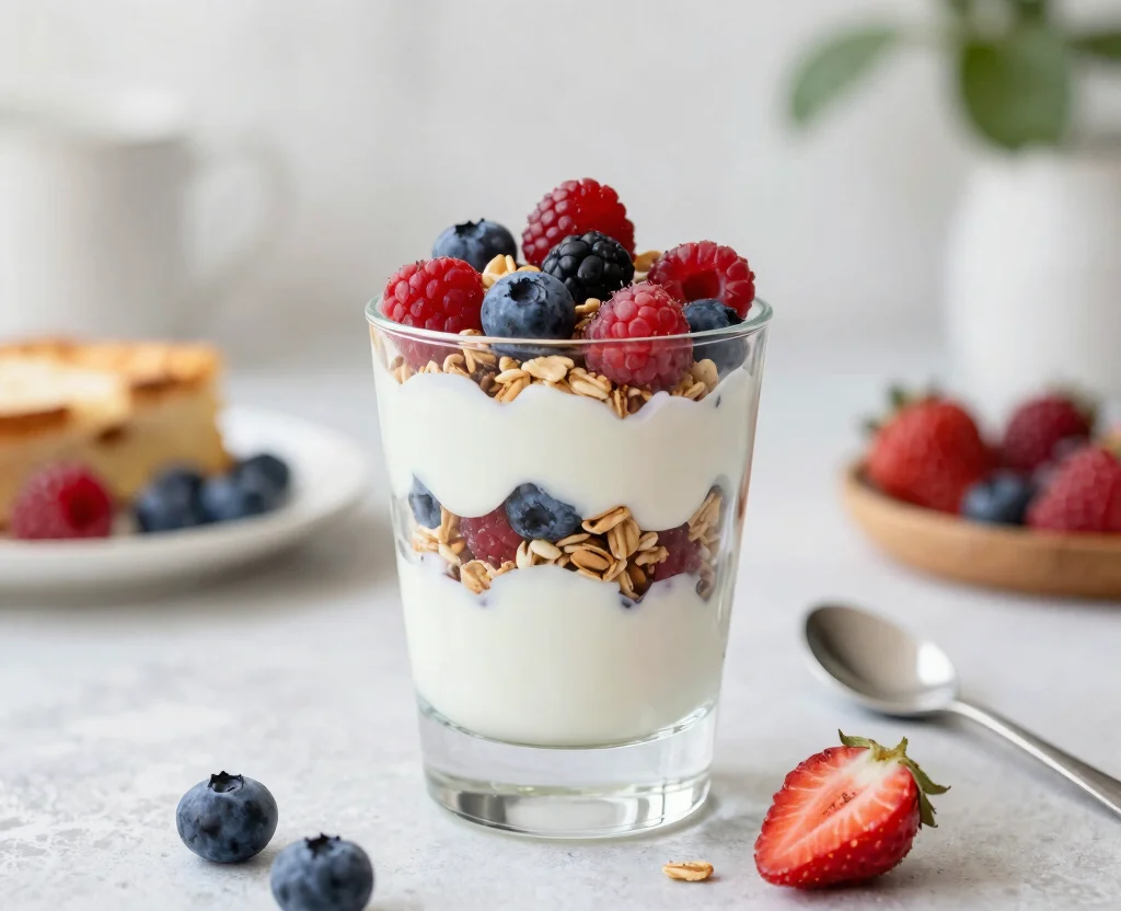 17 Indian Breakfast Recipes Vegetarian – Morning Delights - 17. Yogurt Parfait – Layered Goodness 1