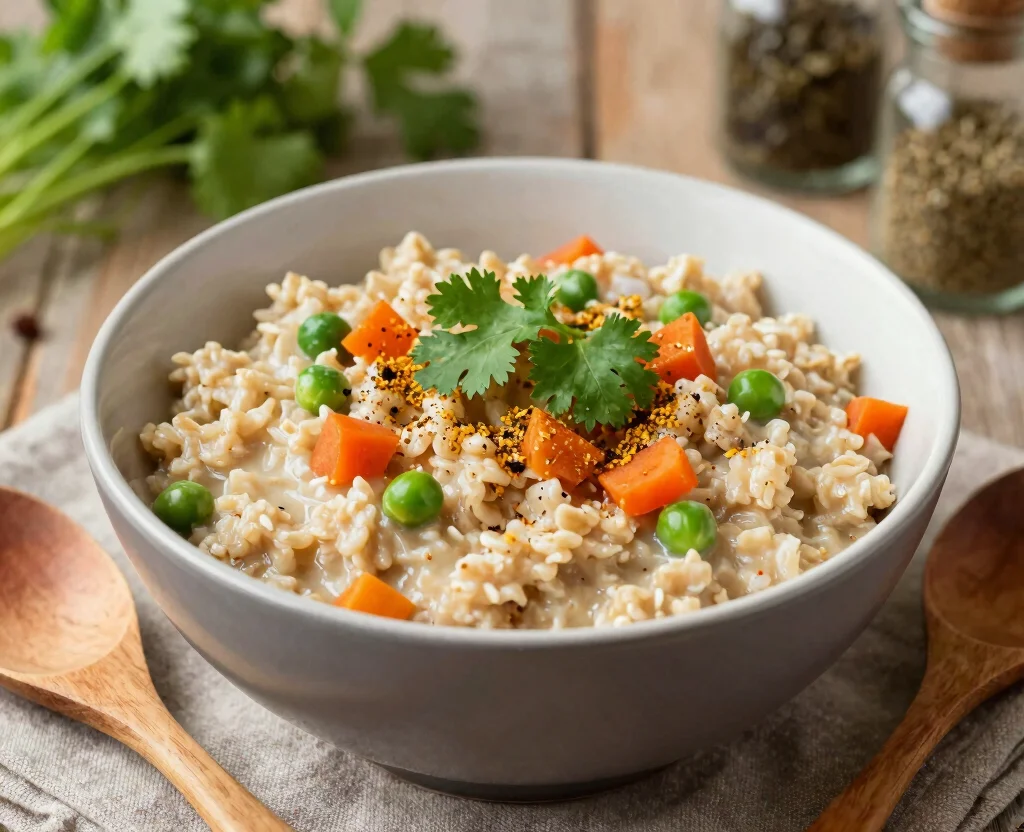 17 Indian Breakfast Recipes Vegetarian – Morning Delights - 8. Masala Oats – Protein-Packed Porridge 1