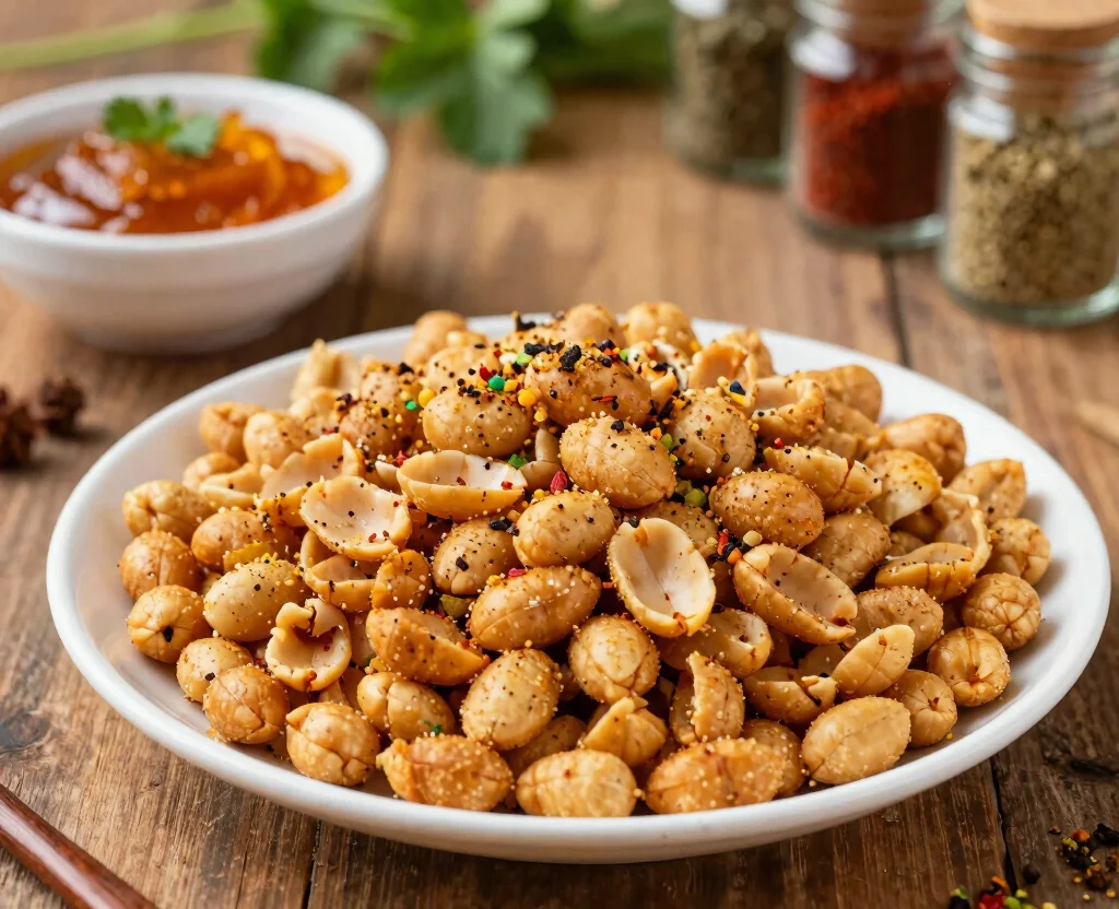 17 Indian Snack Recipes Vegetarian – Perfect for Any Occasion - 1. Masala Peanuts 1