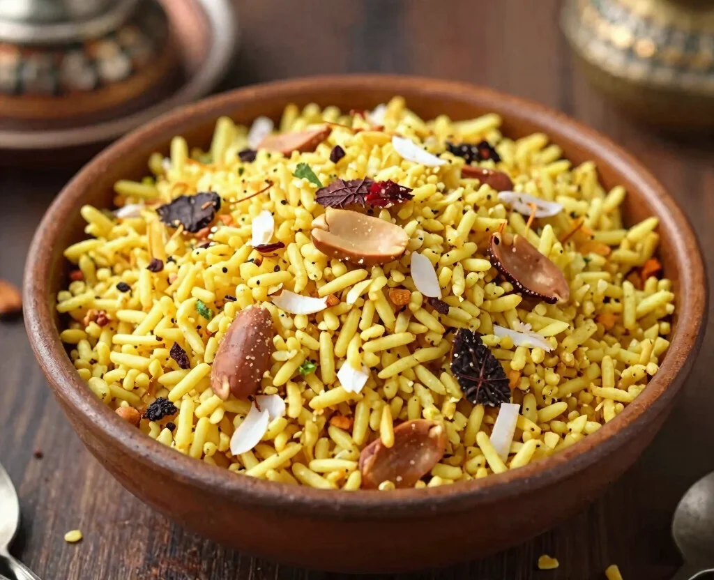 17 Indian Snack Recipes Vegetarian – Perfect for Any Occasion - 14. Chivda (Poha Chivda) 1