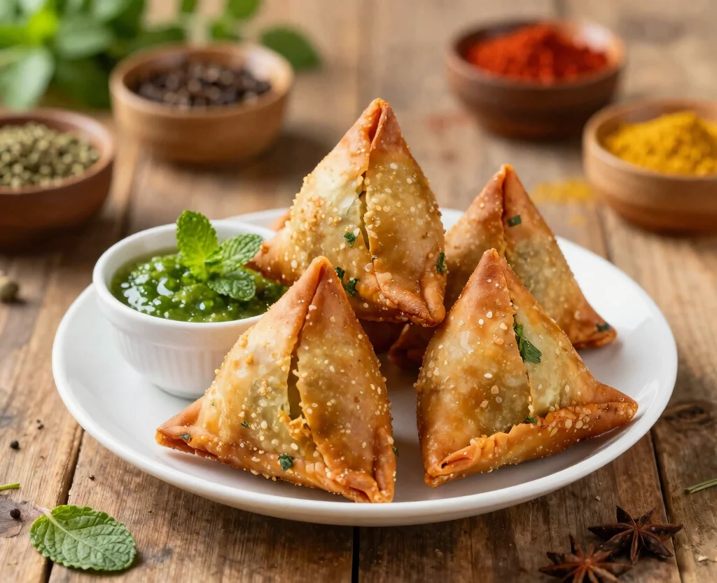 17 Indian Snack Recipes Vegetarian – Perfect for Any Occasion - 3. Vegetable Samosas 1