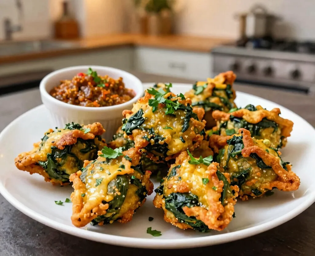 17 Indian Snack Recipes Vegetarian – Perfect for Any Occasion - 7. Spinach and Cheese Pakoras 1
