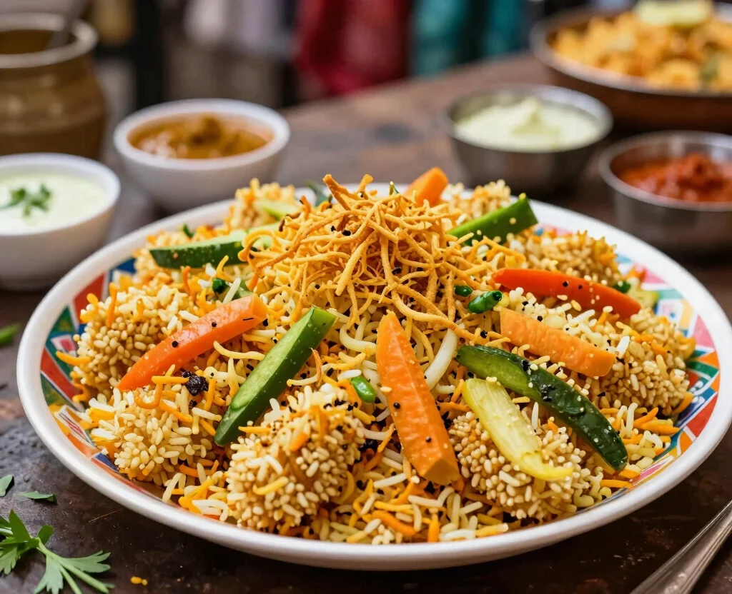 17 Must-Try Vegetarian Indian Dishes Recipes - 10. Bhel Puri 1
