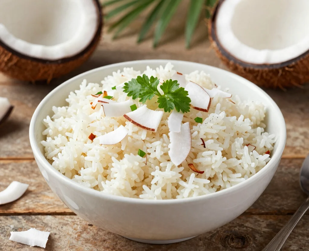 17 Recipes for Dinner Vegetarian Indian – Family Favorites - 16. Coconut Rice 1