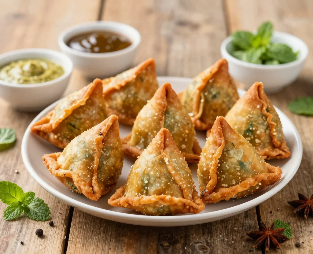 17 Recipes for Dinner Vegetarian Indian – Family Favorites - 9. Vegetable Samosas 1