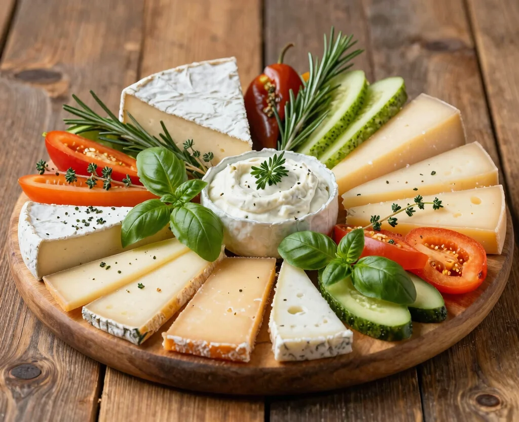 17 Vegetarian Charcuterie Board Ideas – Party Perfect - 11. Fresh Herb Garnished Board 1