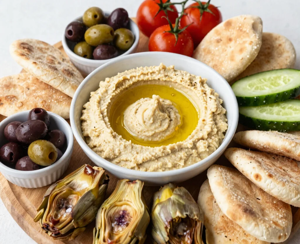 17 Vegetarian Charcuterie Board Ideas – Party Perfect - 4. Mediterranean-Inspired Board 1