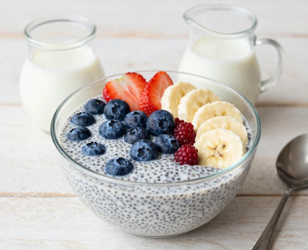 17 Vegetarian Recipes Healthy Low Carb High Protein Breakfast Ideas – Start Your Day Right - 2. Chia Seed Pudding 1