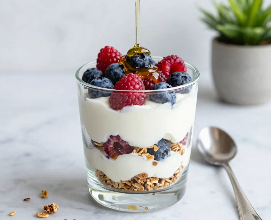 17 Vegetarian Recipes Healthy Low Carb High Protein Breakfast Ideas – Start Your Day Right - 4. Greek Yogurt Parfait 1