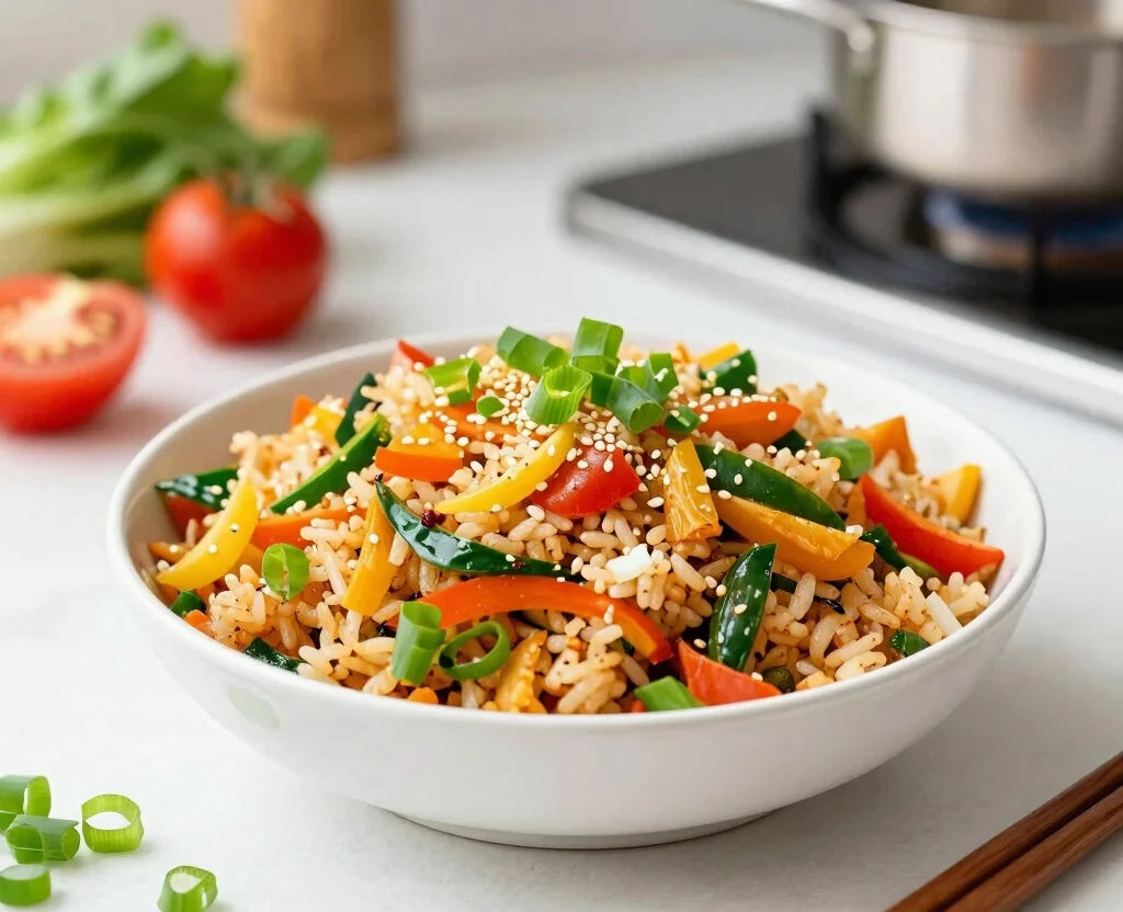 18 Cheap Vegetarian Meals – Budget-Friendly - 11. Vegetable Fried Rice 1