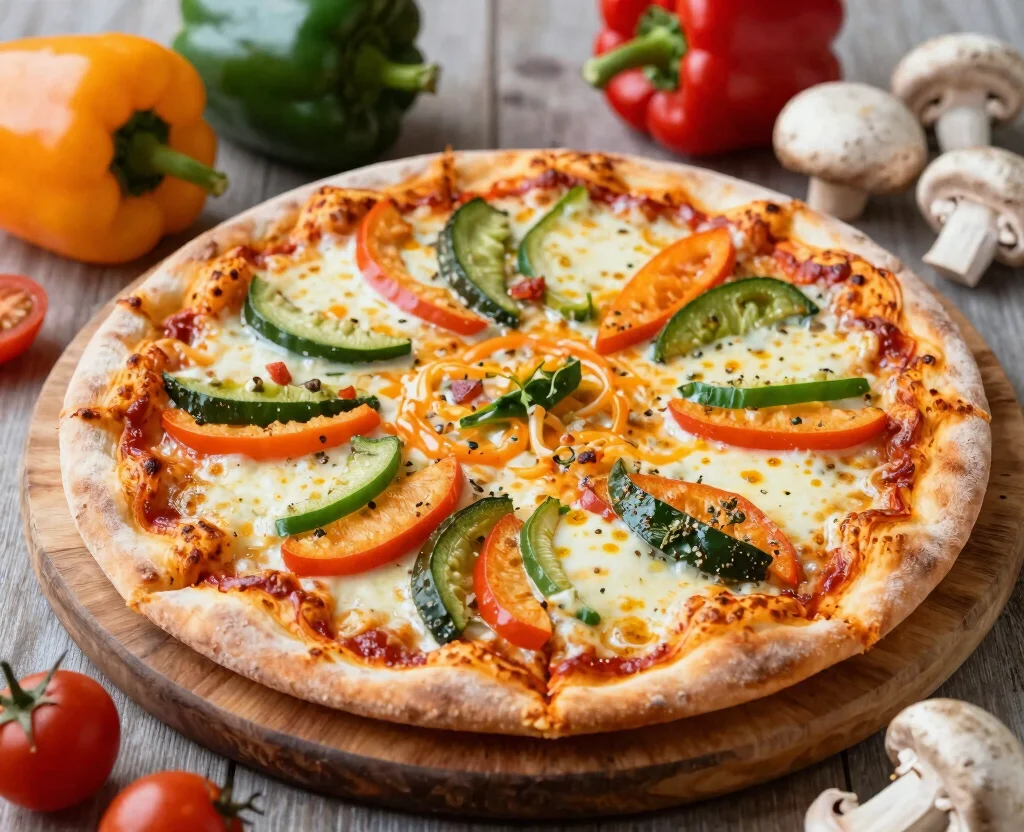 18 Cheap Vegetarian Meals – Budget-Friendly - 14. Easy Veggie Pizza 1