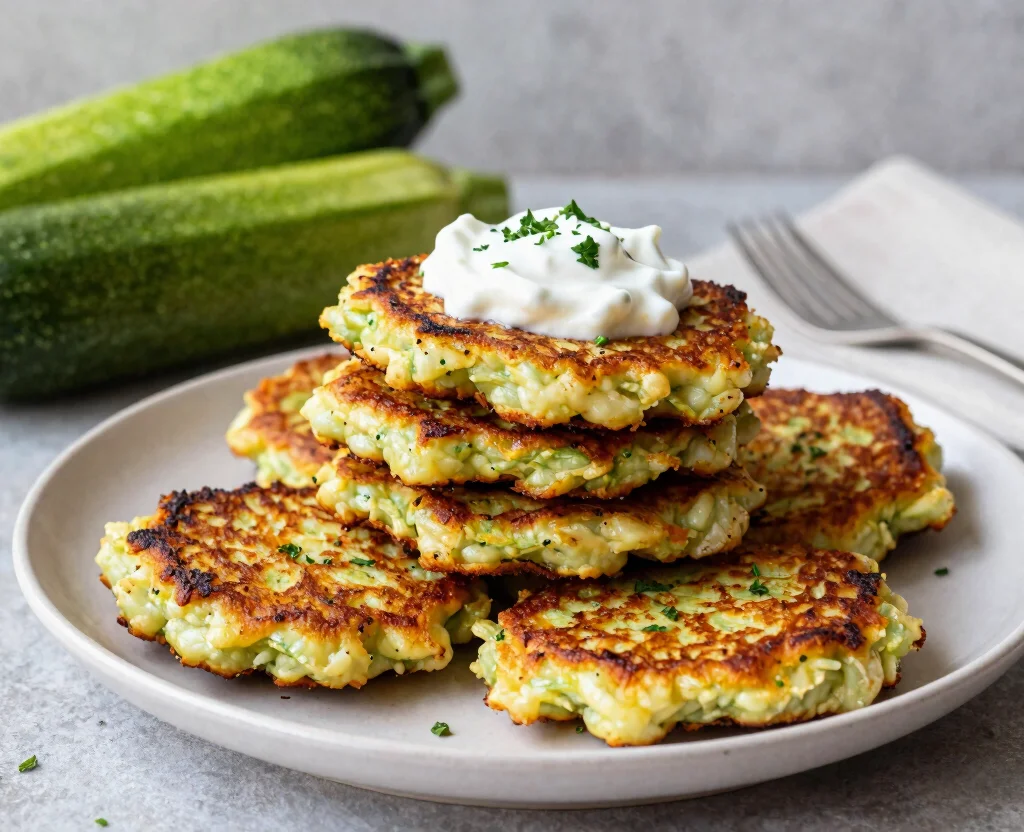 18 Cheap Vegetarian Meals – Budget-Friendly - 8. Zucchini Fritters 1