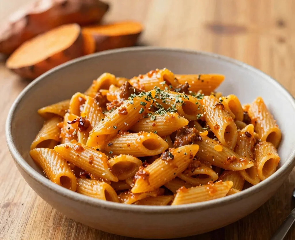 18 Easy Pasta Recipes Vegetarian – Comfort in a Bowl - 14. Sweet Potato Pasta 1
